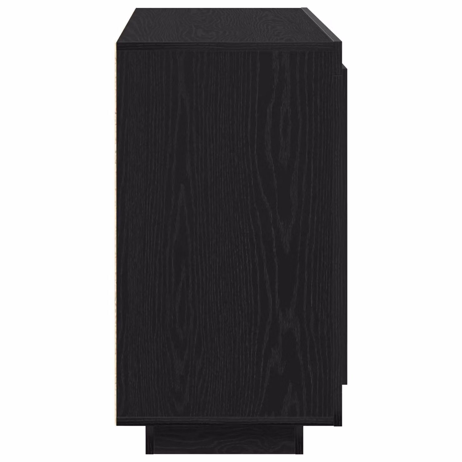 Berkfield Home Modern Black Oak Sideboard in Matt MDF, W/D/H: 80 x 40 x 75 cm – 3