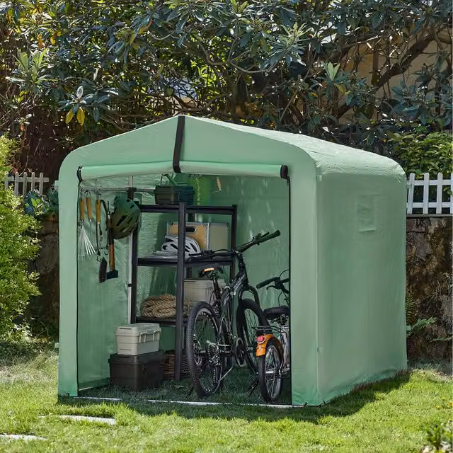 SoBuy Green Outdoor Bicycle Shed, Height: 159 cm