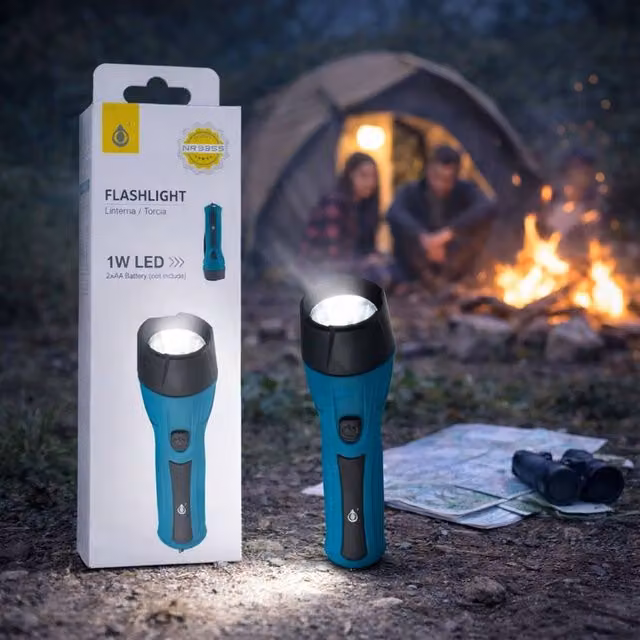 Dragodirect Dual Colour LED Flashlight in Teal and Blue