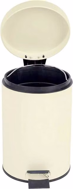 Kelvenix 3L Stainless Steel Pedal Bin with Removable Inner Bucket, Beige