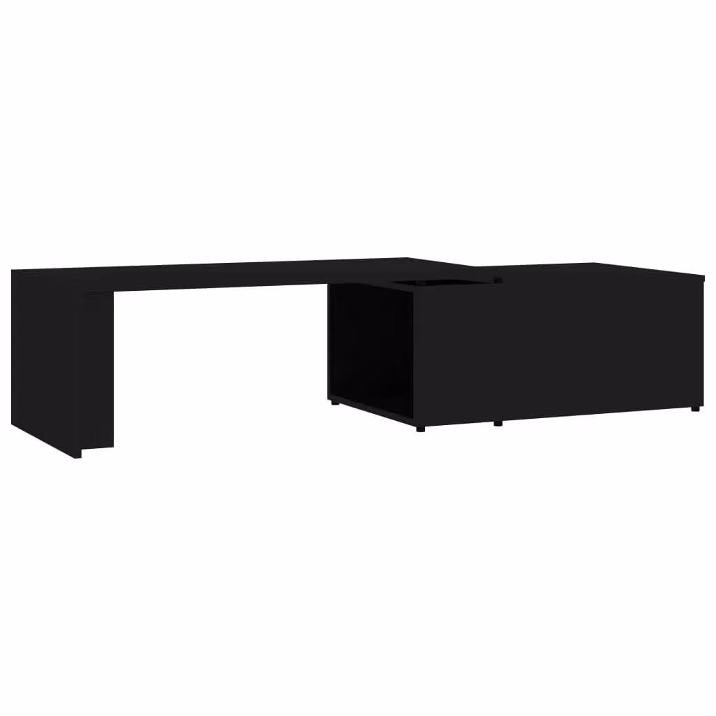 Berkfield Home Black Modern Rectangular Coffee Table with Lift Mechanism, W: 150 cm, D: 50 cm, H: 35 cm – 2