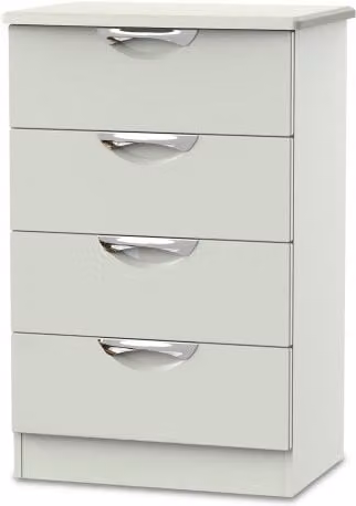 ASC Corsica 4 Drawer Midi Chest of Drawers in White