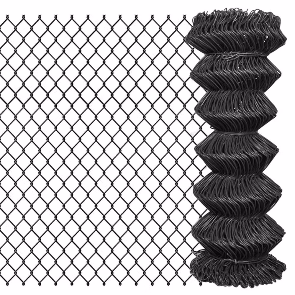 Berkfield Home Grey PVC Coated Steel Chain Link Fence, 15 x 1 m – 2