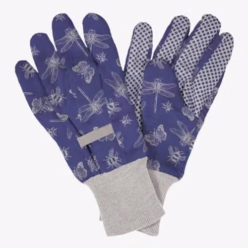 Kent & Stowe Ladies Cotton Gardening Gloves in Purple – 1