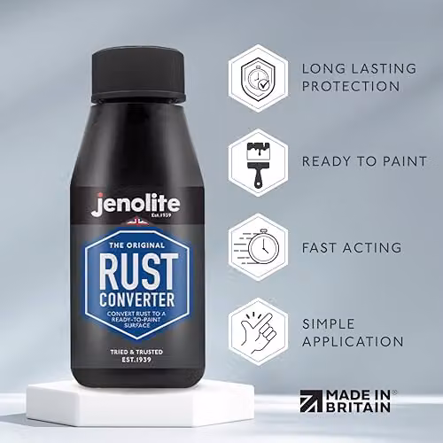 JENOLITE Rust Converter Liquid, 150 ml, Water-Based Metal Treatment and Corrosion Inhibitor – 2