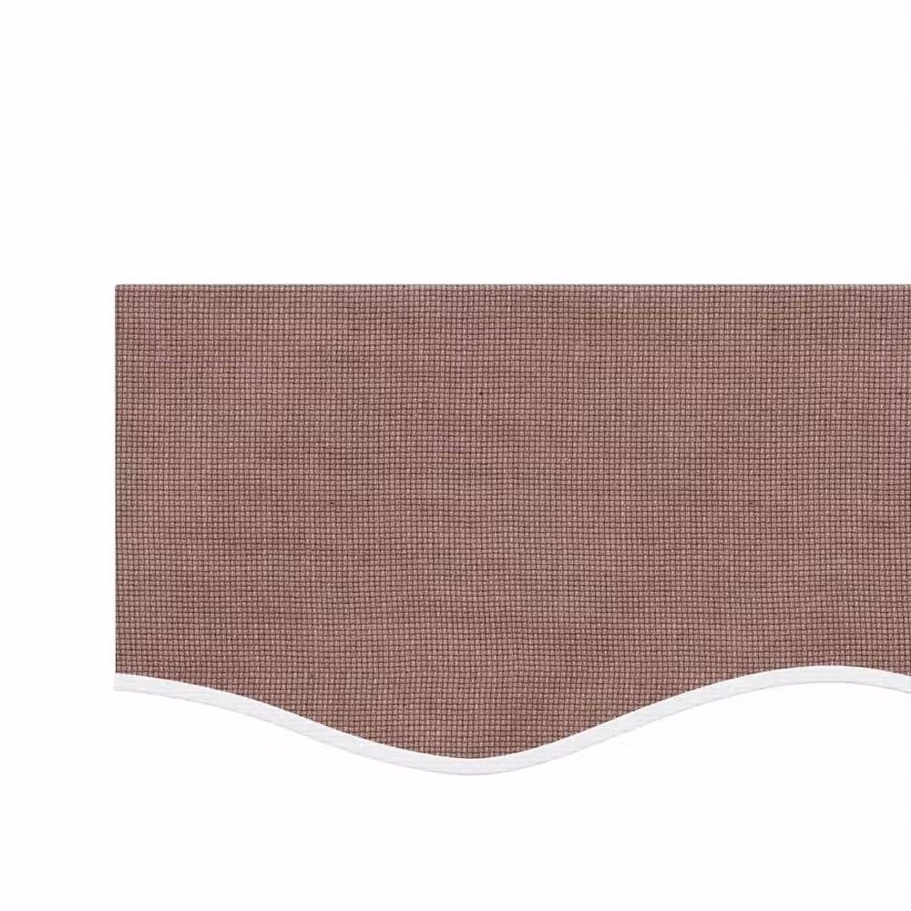 Berkfield Home Replacement Awning Valance Fabric in Brown Stripe, 4 m – 2