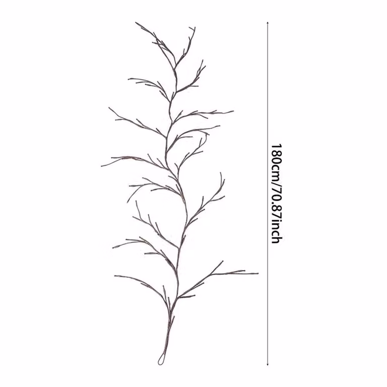 Kelvenix Solar LED Willow Fairy String Lights in Brown with Warm White Light for Outdoor and Garden Use