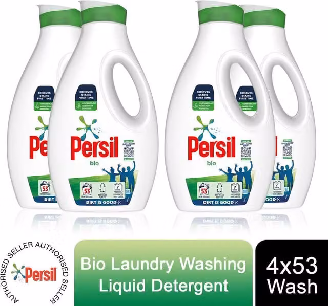 Persil Bio Laundry Washing Liquid Detergent, 1.431 l