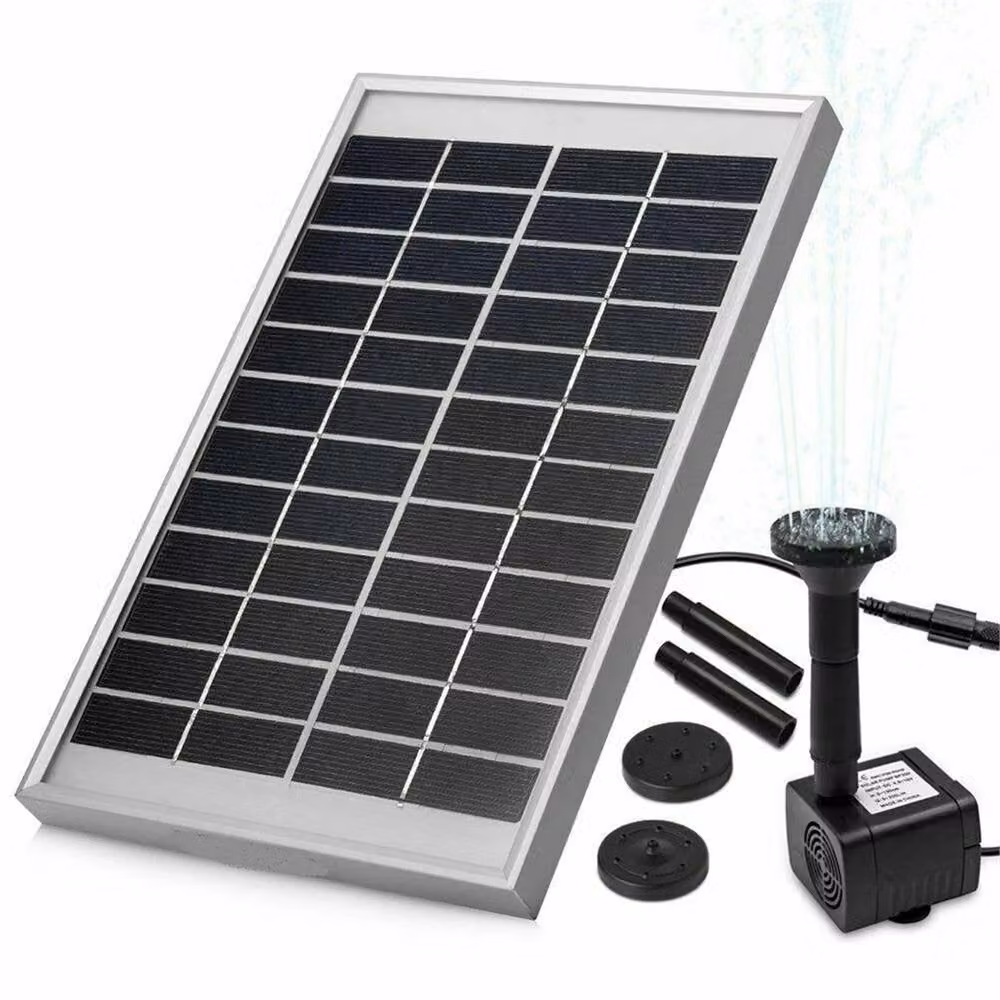 SPETLEK 5.0W Solar Fountain Pump for Garden Ponds, Pools and Aquariums in Black – 2