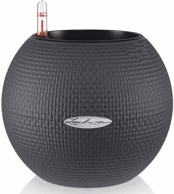 LECHUZA Puro Color Self-Watering Planter, Grey