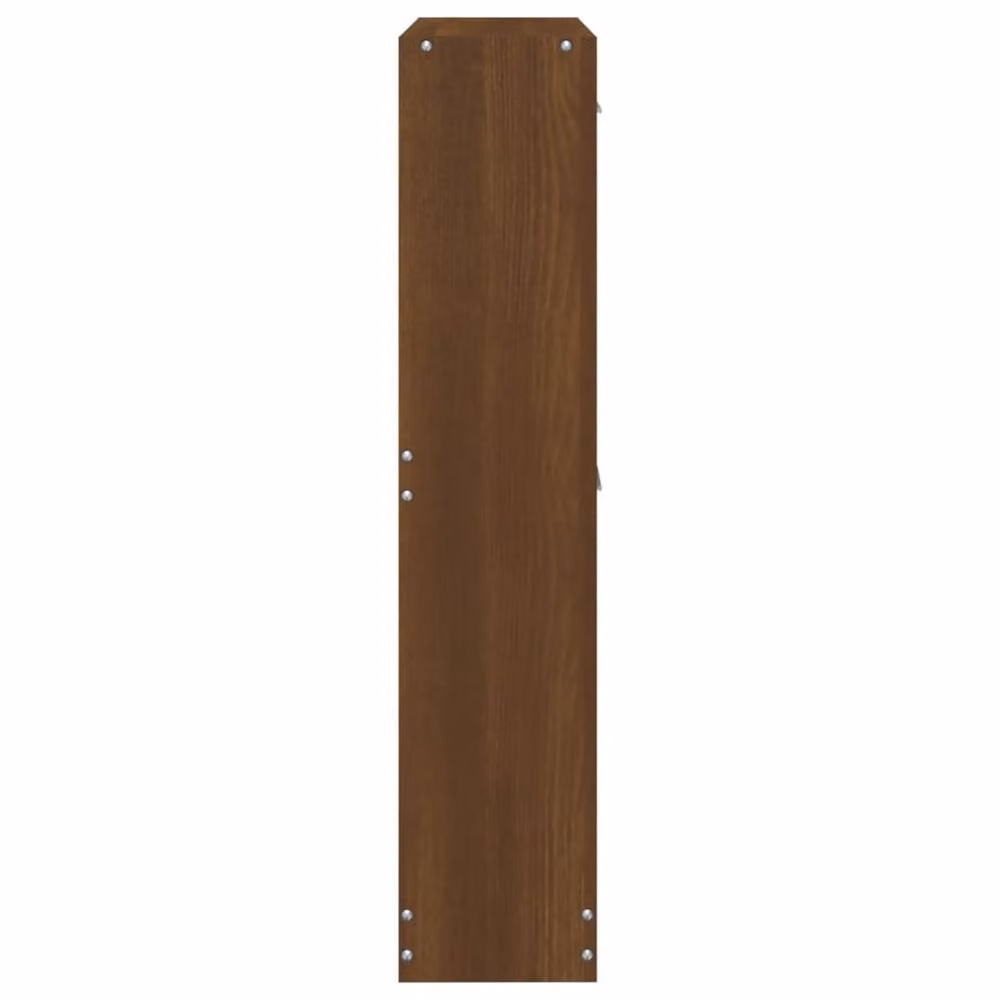 Berkfield Home Brown Oak Shoe Cabinet W: 59 cm, D: 17 cm, H: 81 cm – 4