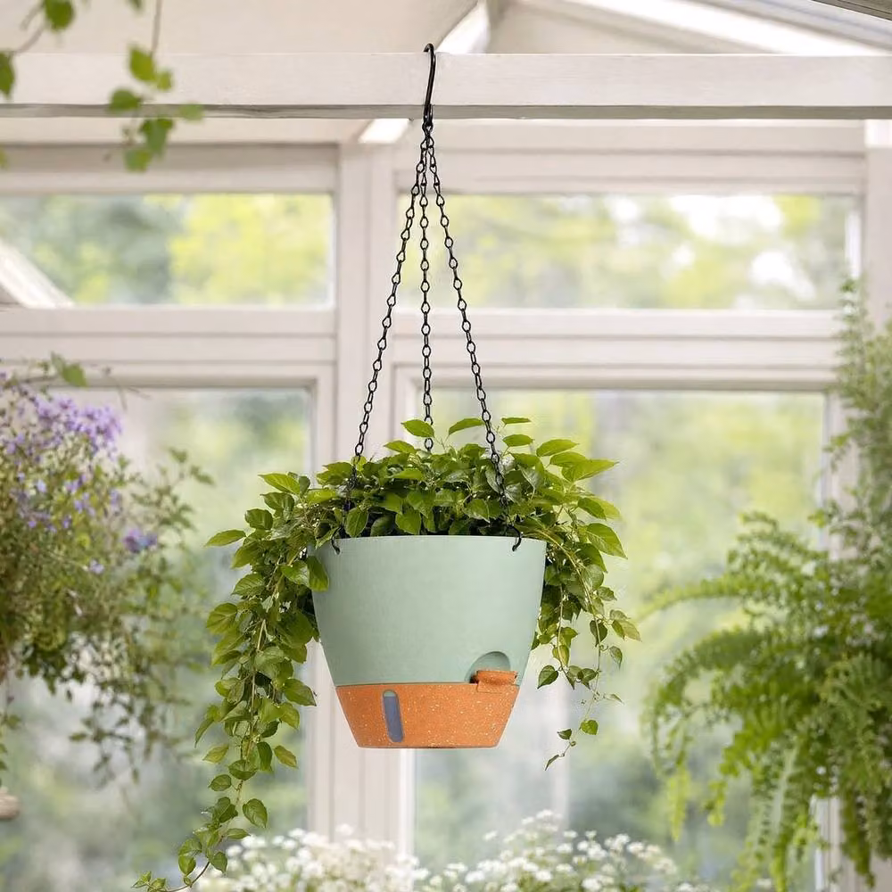 Kelvenix Green 2-Pack Self Watering Hanging Planters – 2