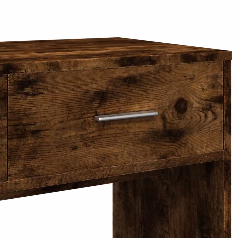 Berkfield Home Modern Dressing Table with Mirror in Smoked Oak Brown, W/D/H: 80 x 39 x 80 cm – 3