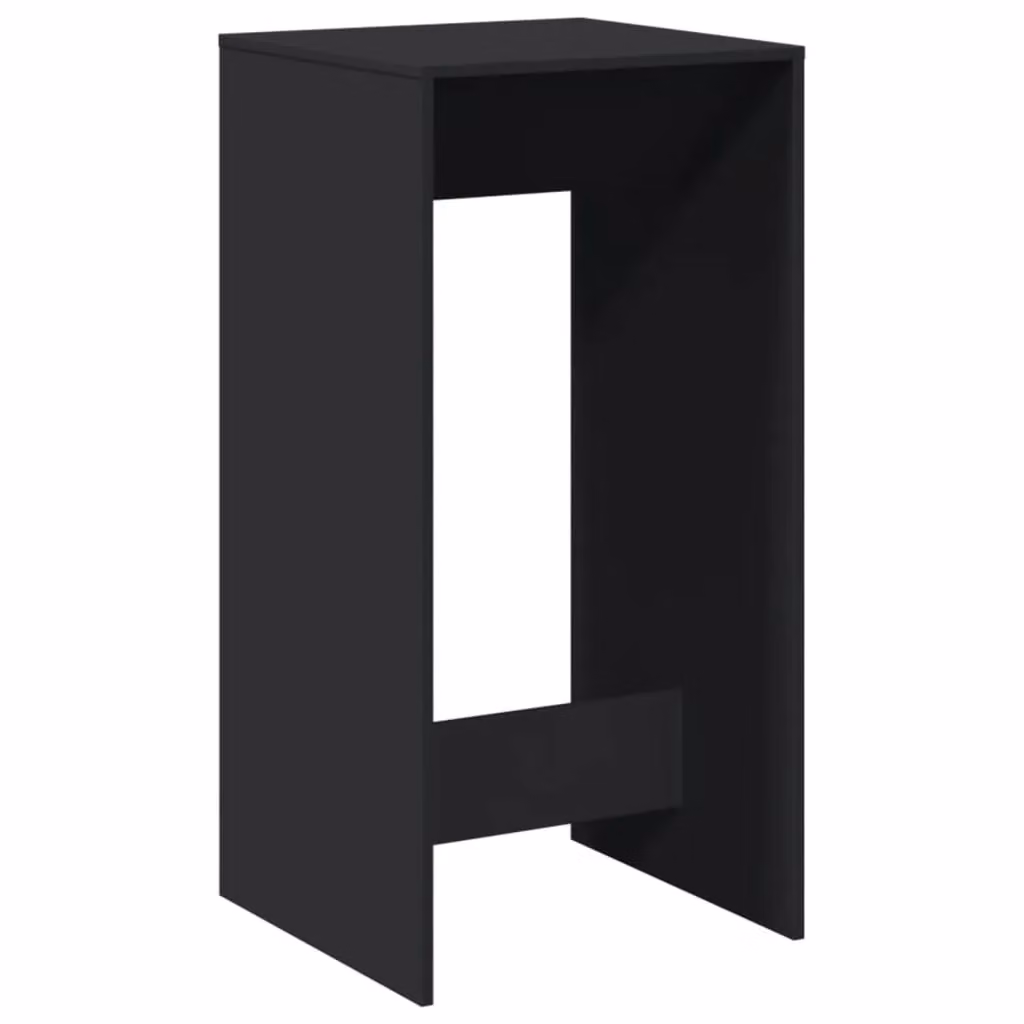 Berkfield Home Modern Black Bar Table in MDF, W/D/H: 51 x 50 x 103.5 cm – 2