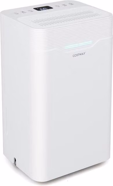 Costway 12.5 L Dehumidifier for Basements up to 35 m2 in White