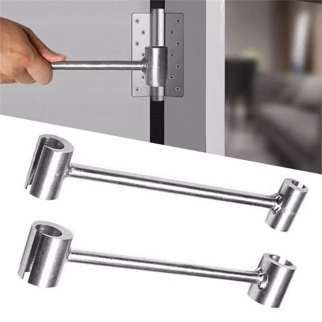 Havendro 2-Pack Heavy Duty Double-Sided Door Hinge Adjustment Tool in Silver Steel – 1