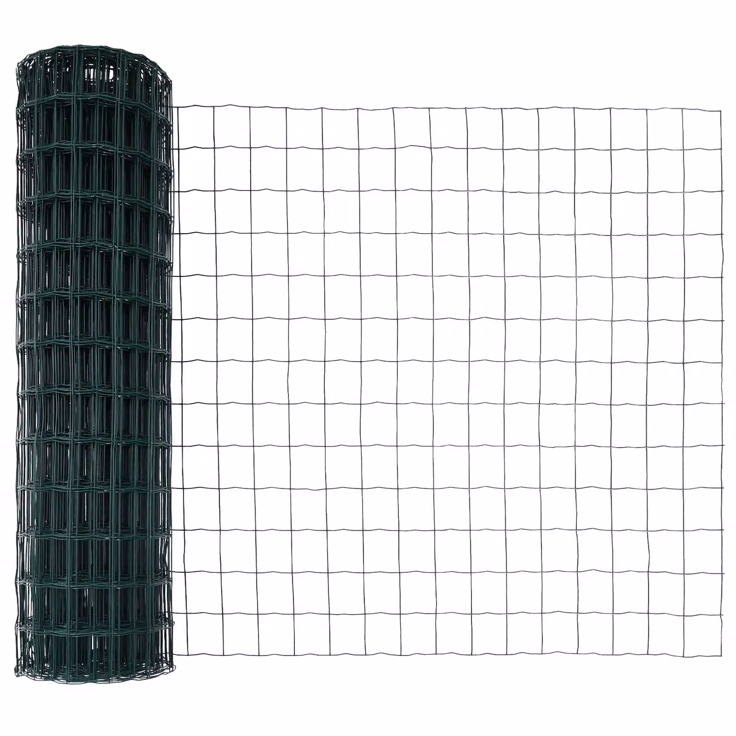 Berkfield Home Euro Fence with 7 Spike Posts, Galvanised Steel, Green and Silver, W: 10 m, H: 1 m – 4