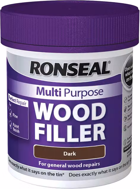Ronseal Multi Purpose Wood Filler, Brown, 465g