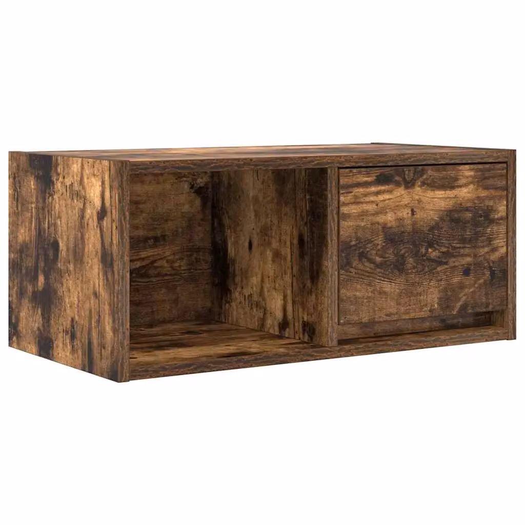 Berkfield Home TV Cabinet in Smoked Oak Brown, W/D/H: 60 x 31 x 25.5 cm – 2