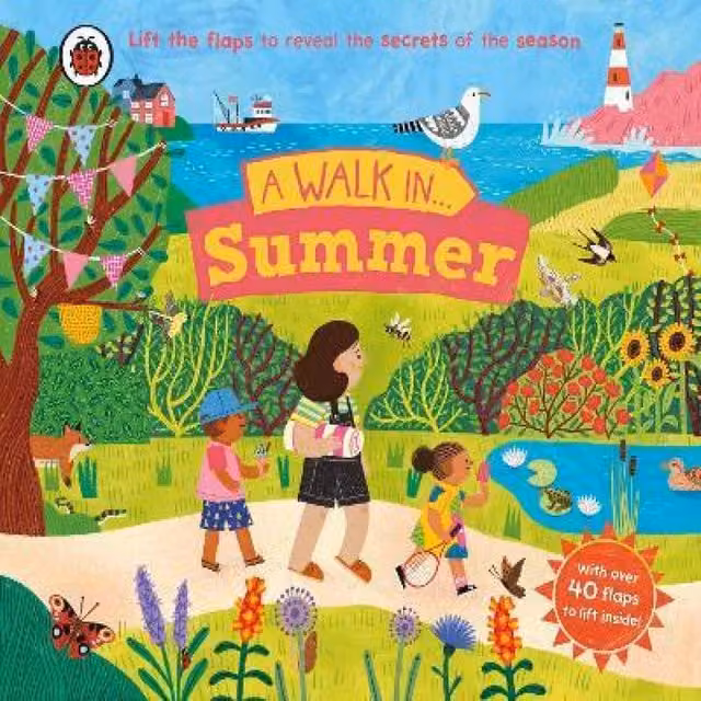 Ladybird A Walk in Summer Lift the Flaps Childrens Book Multicolour