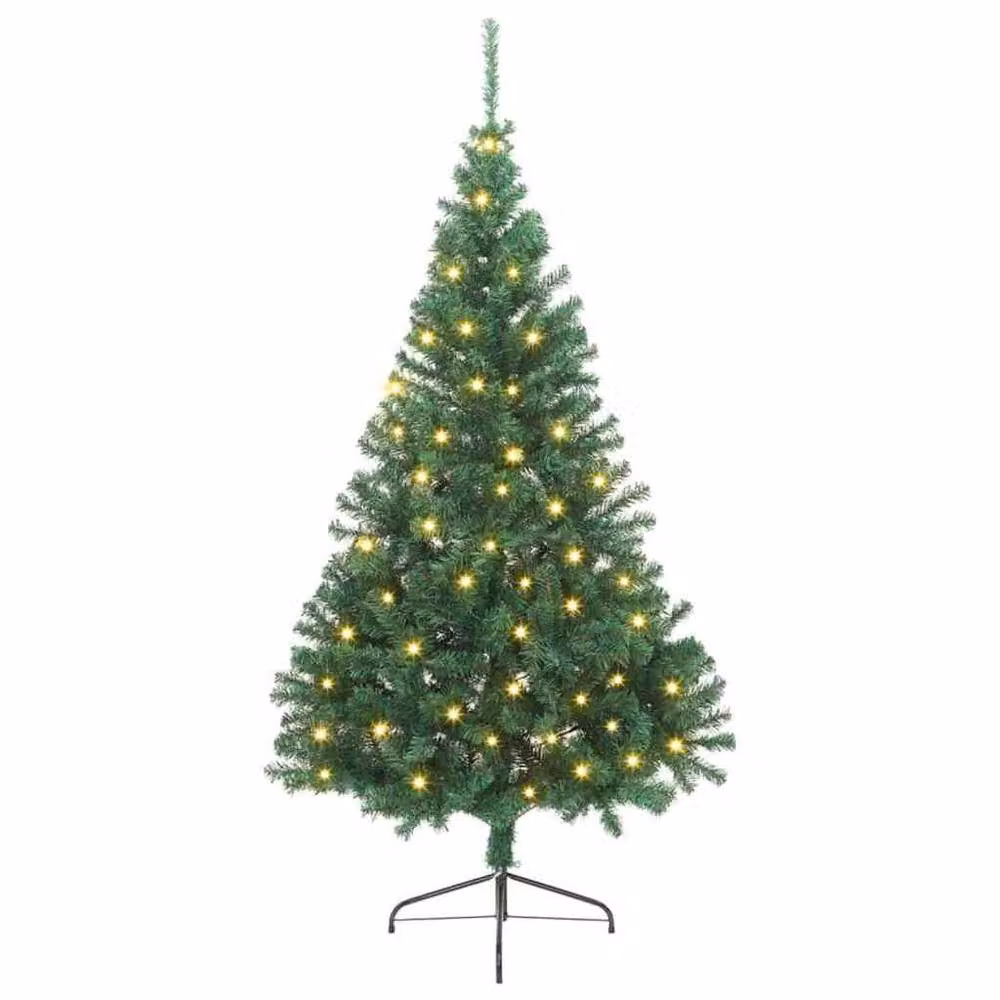 Berkfield Home Pre-lit Artificial Christmas Tree in Green, Height: 240 cm – 2