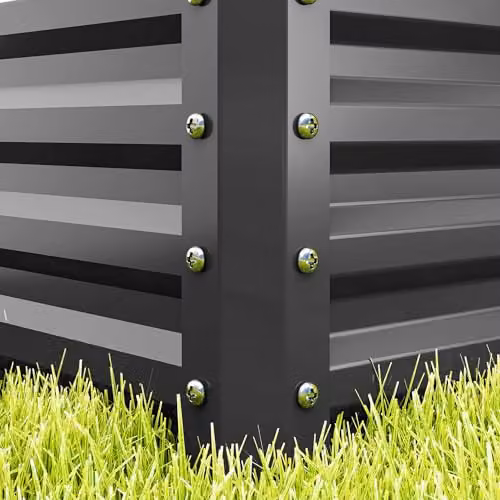 Outsunny Set of 2 Galvanised Steel Raised Garden Beds in Grey, W/D/H: 165 x 50 x 30 cm – 6