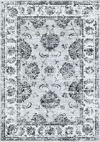 Bruce Starke Silk Road Collection Sulus Vintage Washable Grey Rug, W: 230 cm, D: 160 cm – 1