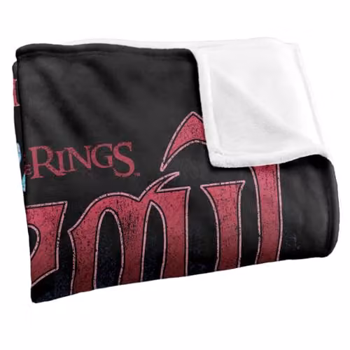 LOGOVISION Lord of the Rings Nazgul Ringwraith Silhouette Super Soft Fleece Throw Blanket, W: 152 cm, D: 127 cm – 2