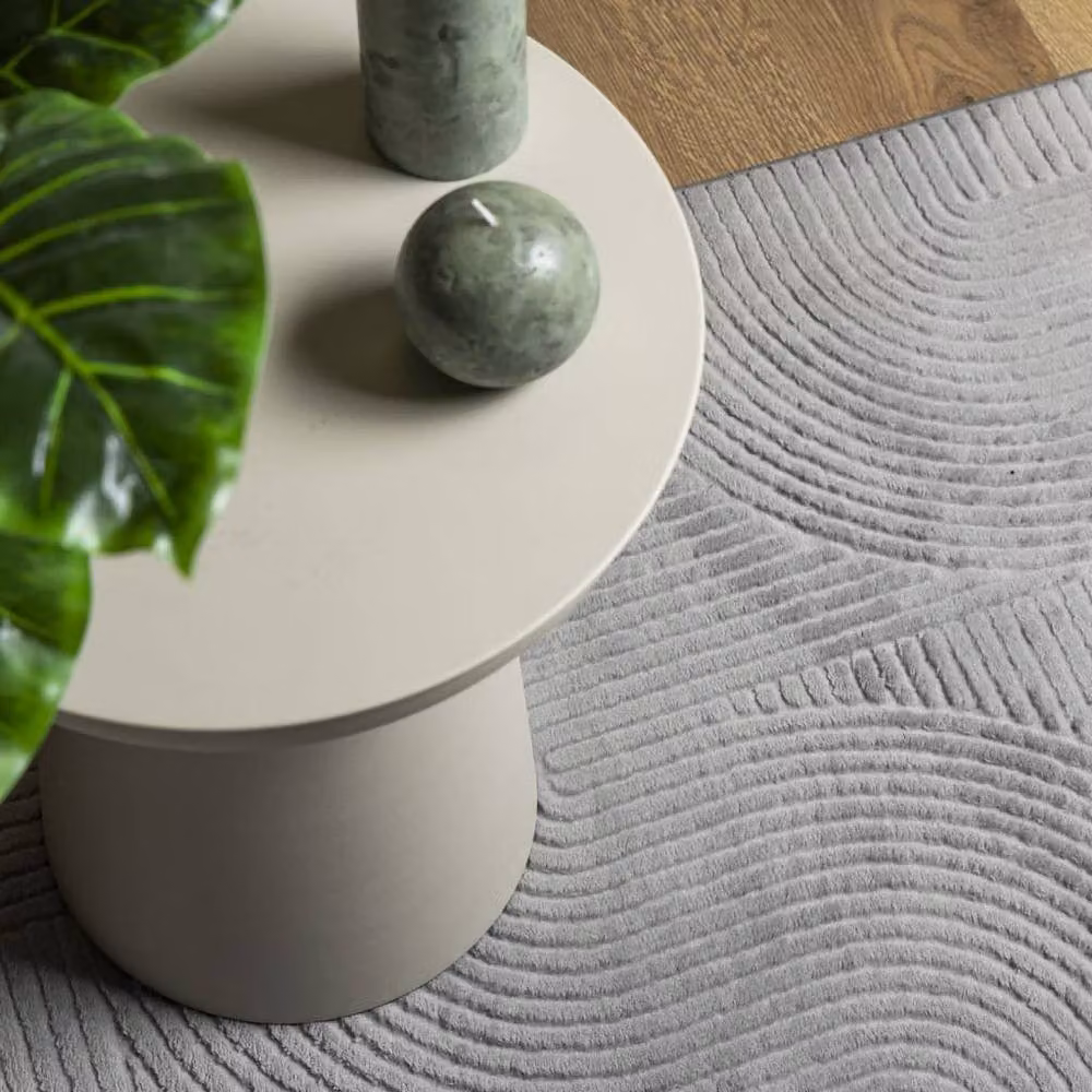 Berkfield Home IZA Scandinavian Style Abstract Grey Short Pile Rug, W: 200 cm, L: 280 cm – 2
