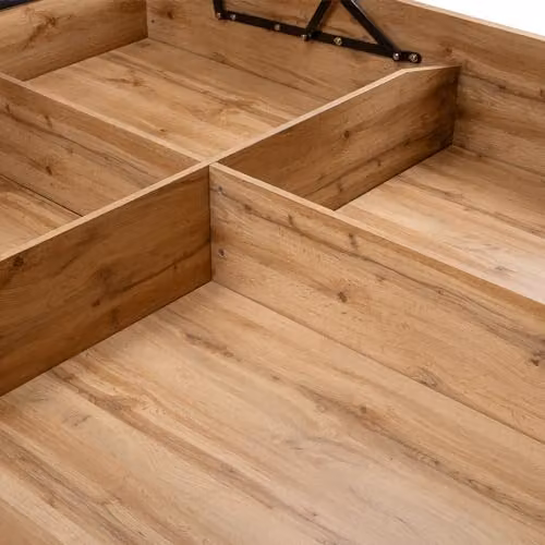 Julian Bowen Bali Oak Solid Wood Ottoman Storage Bed with Lift Up Base, W/D/H: 90 x 190 x 101 cm – 4