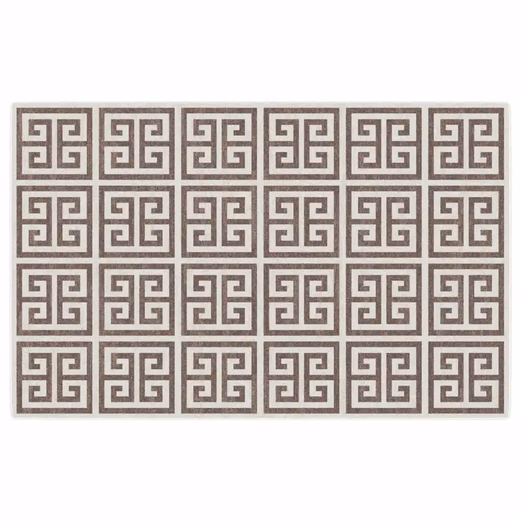 Berkfield Home Multicolour and Brown Geometric Indoor and Outdoor Short Pile Rug, W/D/H: 190 x 300 cm – 2