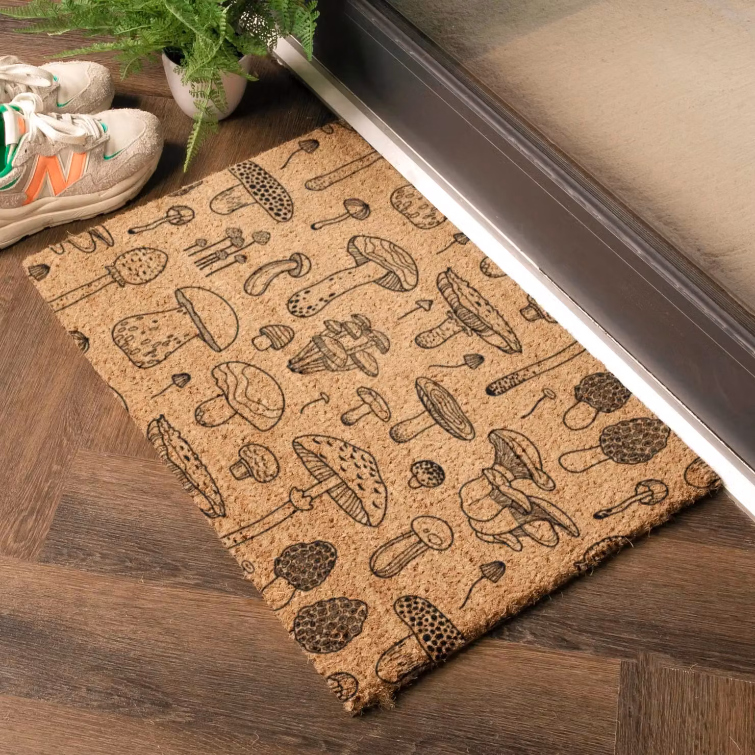 Artsy Mats Mushrooms Doormat in Brown, W/D: 60 x 40 cm – 2