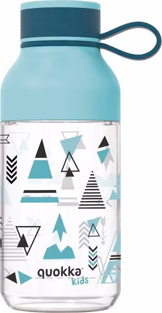 Quokka Tritan Kids Leakproof Ice Bottle with Strap, Light Blue, 430 ml