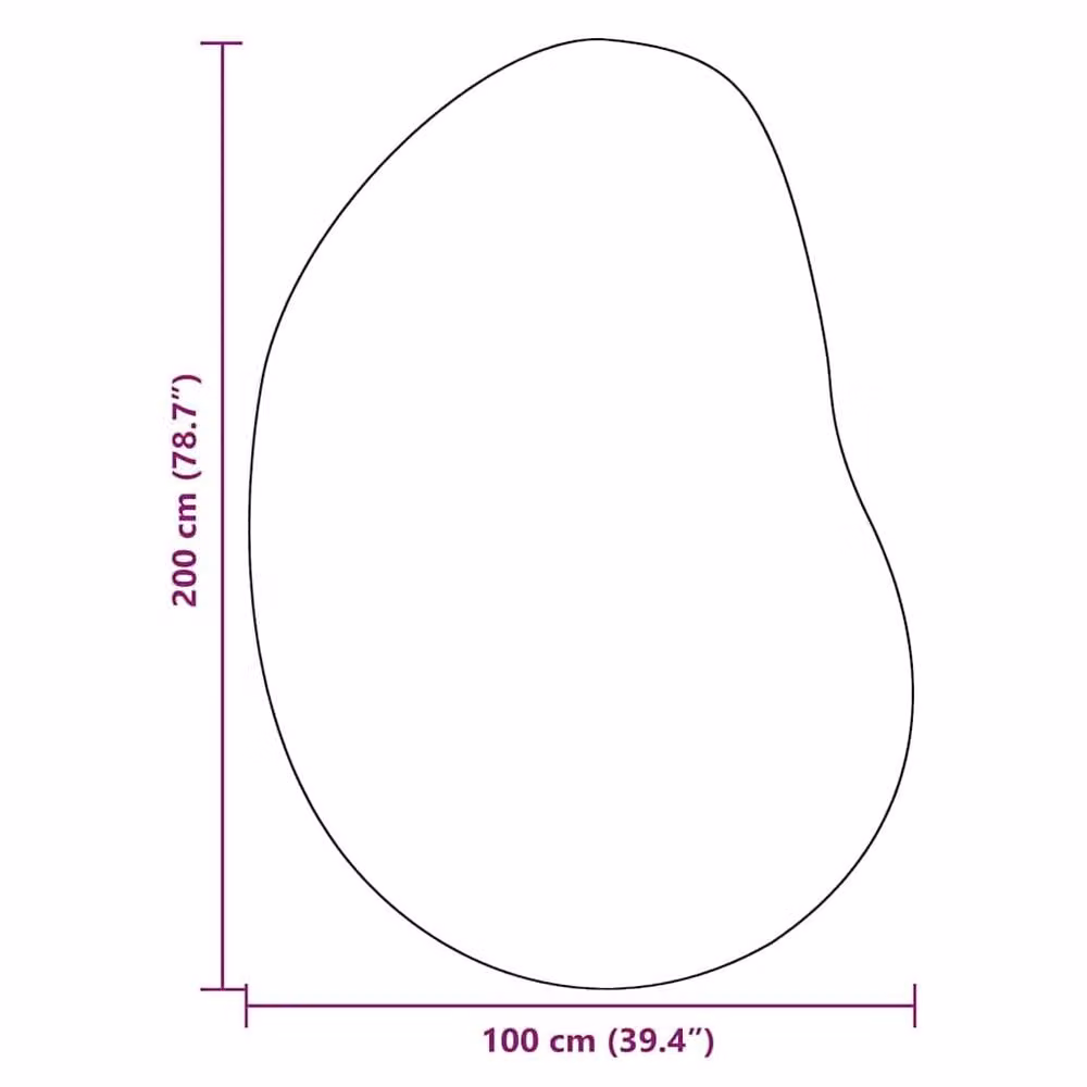 Berkfield Home Modern Oval Area Rug in Black, W/D: 100 x 200 cm – 6