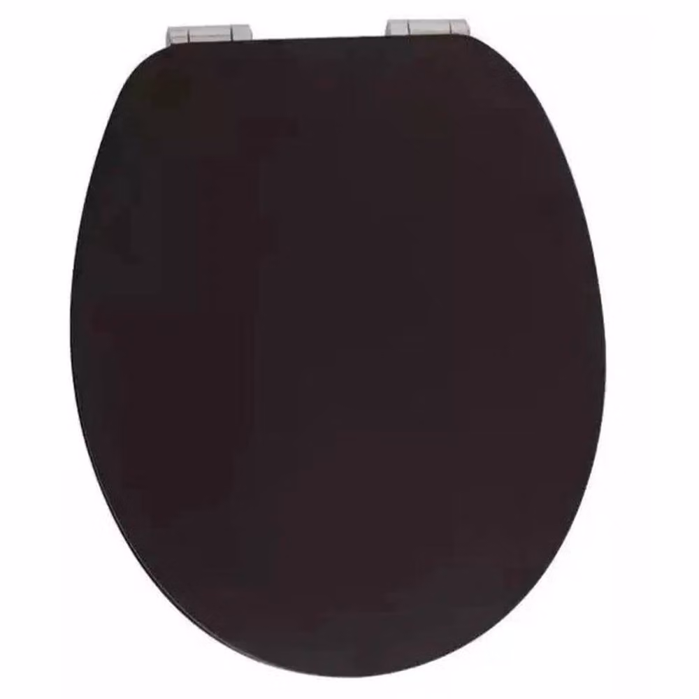 EONLION Universal Oval Bathroom WC Toilet Seat in Black – 3
