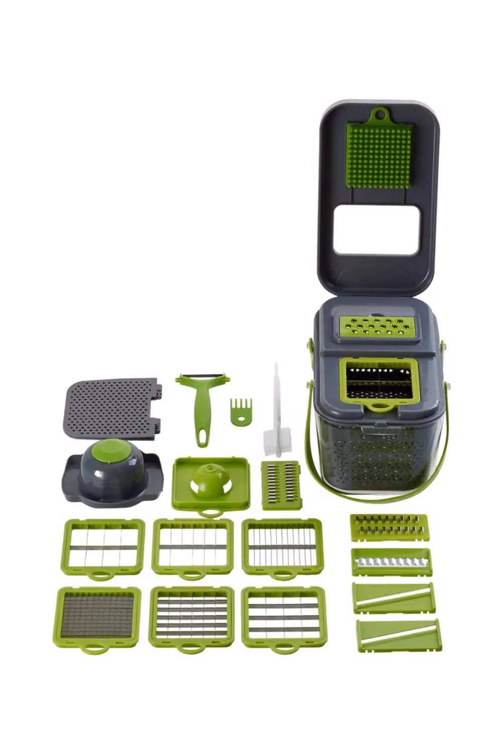Living and Home 22 in 1 Multi-functional Kitchen Vegetable Chopper, Slicer and Grater in Grey – 2