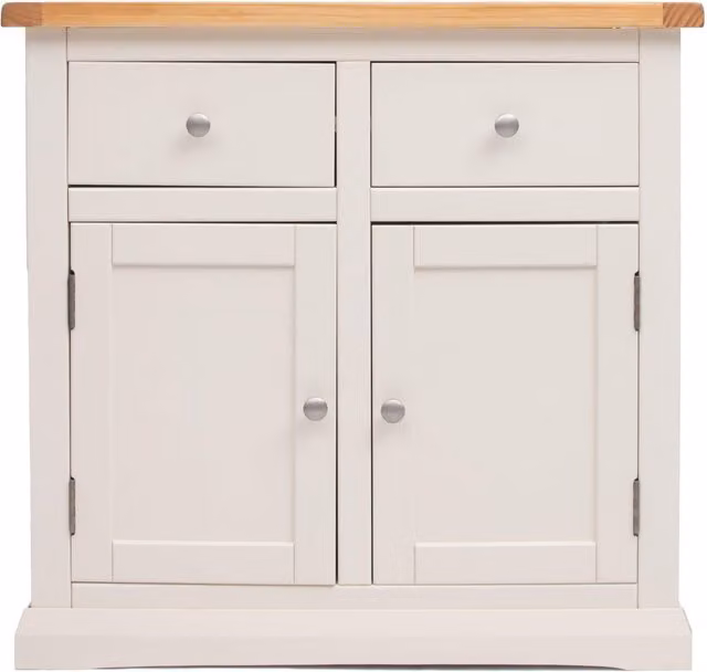 Cabinet Bits Castelli White 2 Door 2 Drawer Pine Wood Sideboard
