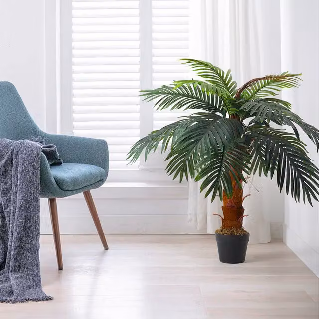 Breeins 100 cm Artificial Palm Tree in Green and Brown