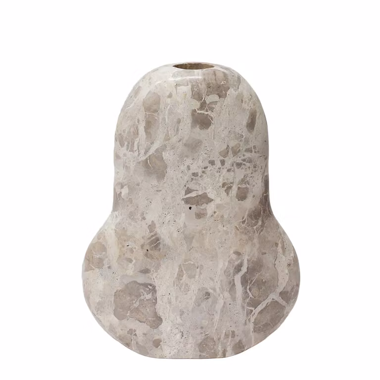 Dome Deco BABIA Abstract Stone Vase in Beige