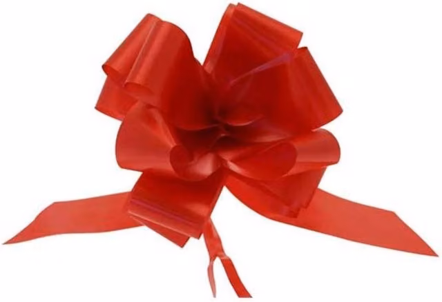 KDMD Super Red Pull Bow 50mm Plastic Party Decoration