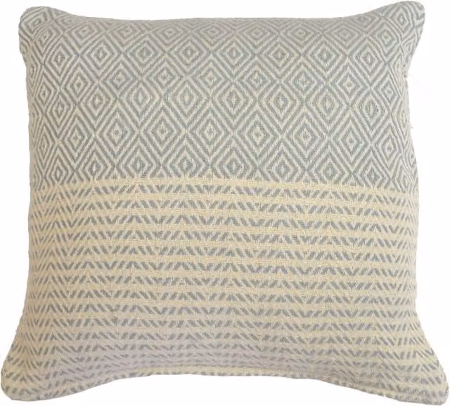 Rapport Home Rona Graphic Square Cushion Cover in Blue, W/D/H: 43 x 43 x 43 cm