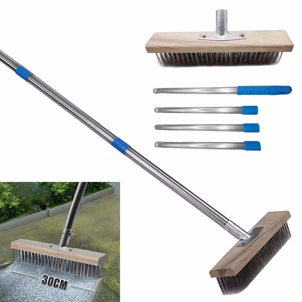 FLAVORA Brown Wire Broom Head with Metal Bristles – 3