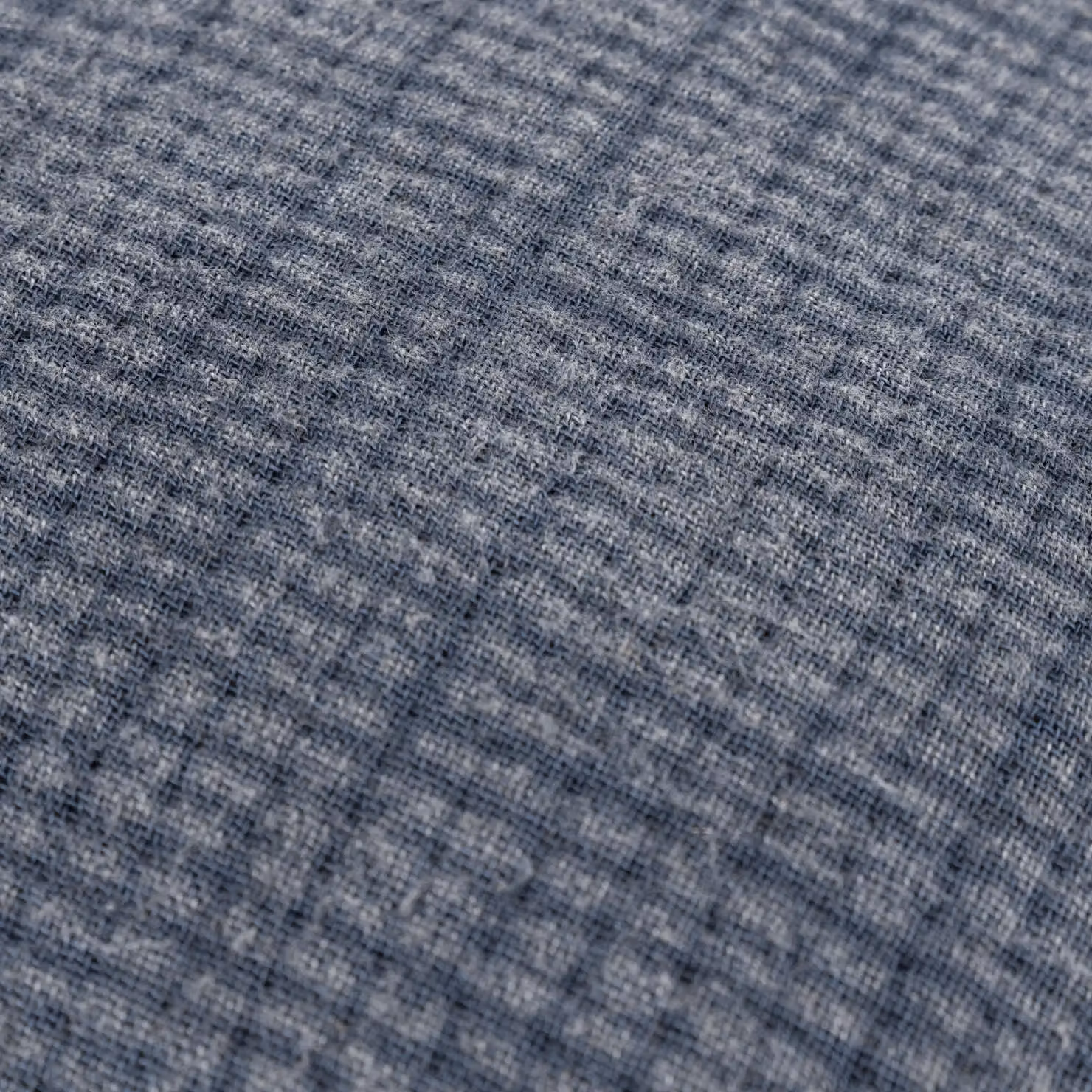 Yard Ribble Acid Wash Blue Cotton Rectangular Boudoir Cushion W/D/H: 60 x 40 x 1 cm – 3