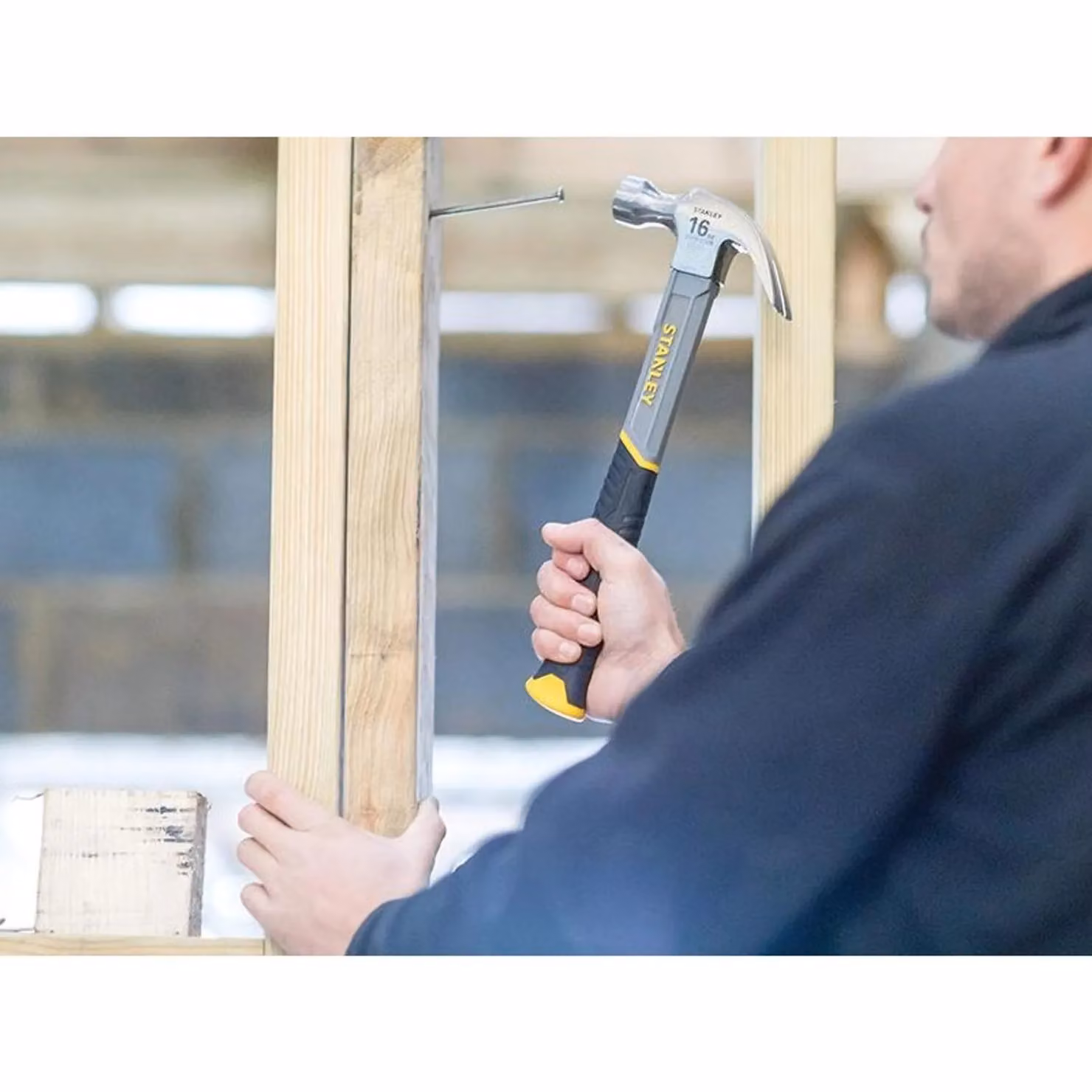 Stanley Multicolour Curved Claw Hammer with Fibreglass Shaft – 3