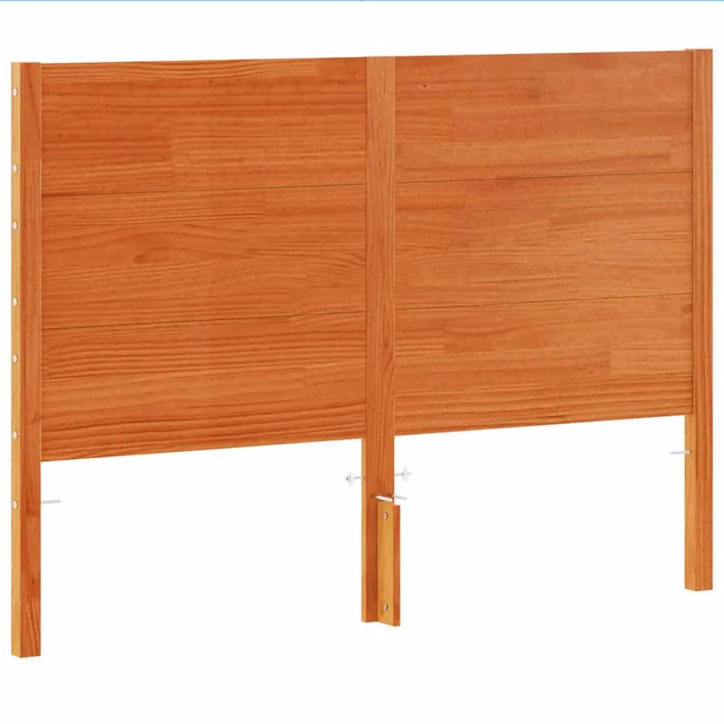 Berkfield Home Rustic Solid Wood Pine Headboard in Wax Brown, Width: 180 cm – 2