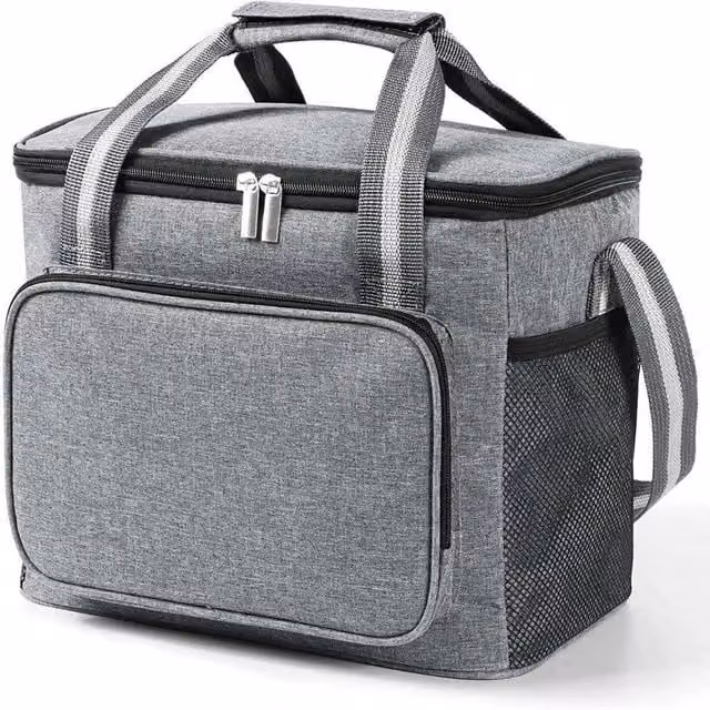 KORVIXA Grey Small Insulated Picnic Cold Travel Bag W/D/H: 100 x 100 x 23 cm – 1