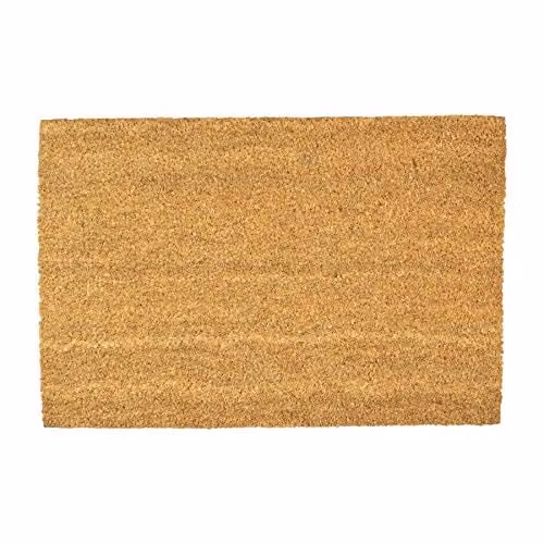 Nicola Spring Classic Coir Door Mat, Multicolour and Brown, W: 90 cm, D: 60 cm, H: 1.6 cm