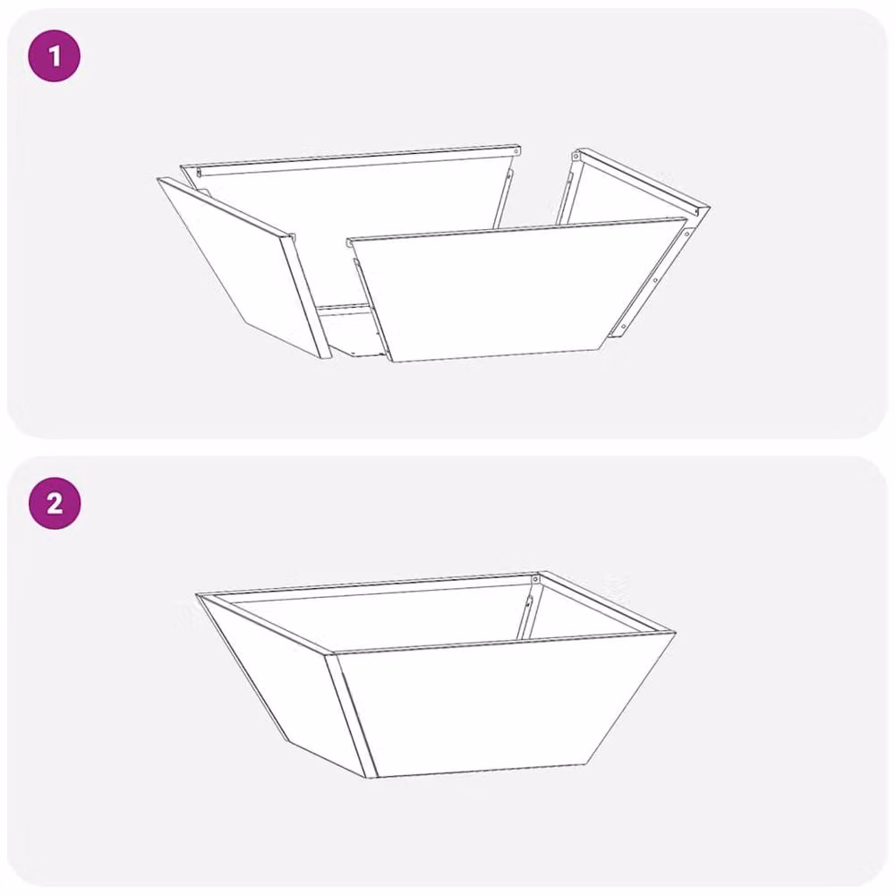 Berkfield Home Garden Steel Bowl Planters, 5 Piece Set, Green, W/D/H: 40 x 40 x 15 cm – 7