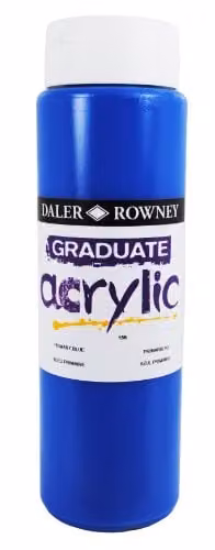 Daler-Rowney Graduate Acrylic Paint, Primary Blue, 500 ml