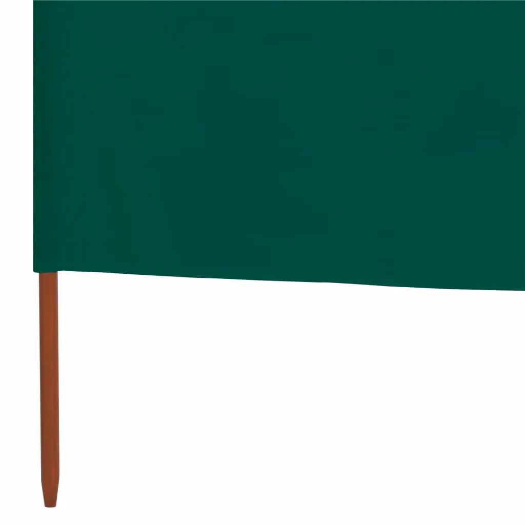 Berkfield Home 6-Panel Fabric Wind Screen Paravent, Green, W: 800 cm, H: 160 cm – 4